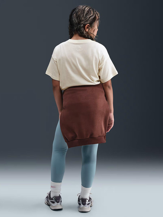 T-shirt à manches courtes boxy essential beige fille - Nike