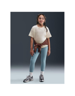 T-shirt à manches courtes boxy essential beige fille - Nike