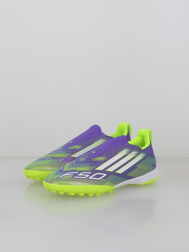 Chaussures de football f50 league tf violet enfant - Adidas