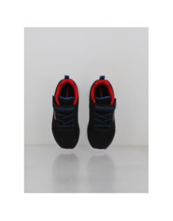 Baskets à scratch bounder noir enfant - Skechers