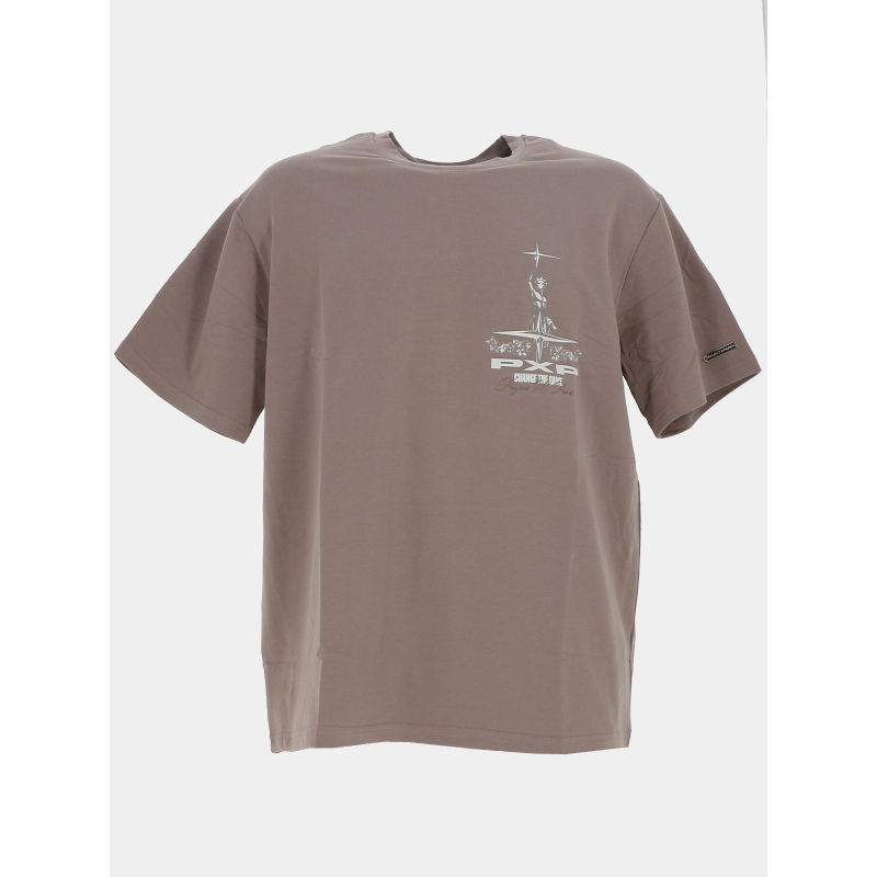 T-shirt déité marron homme - Project X Paris