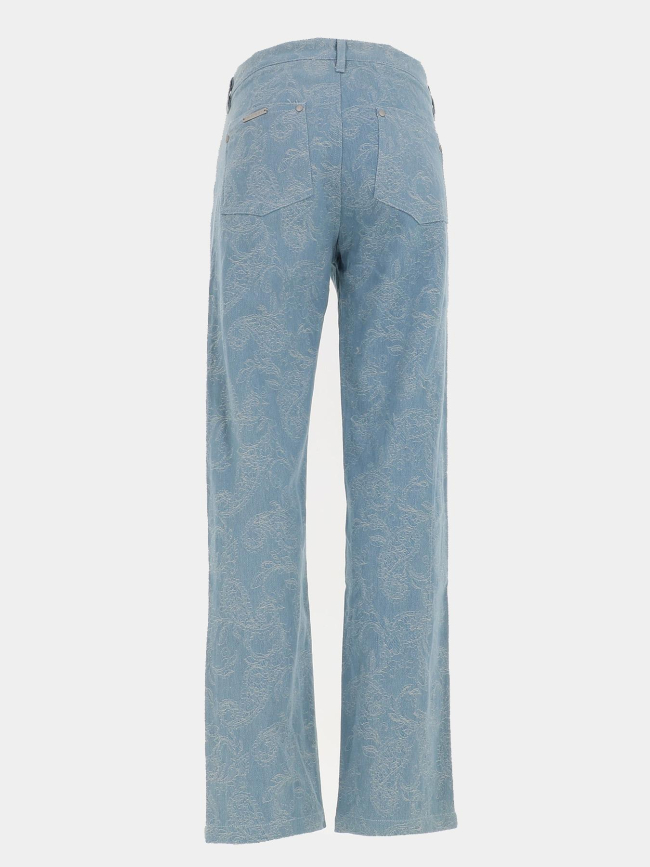 Jean slim à motif feuillage bleu ciel homme - Project X Paris