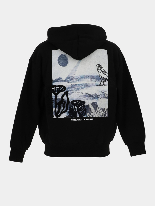 Sweat à capuche polaris graphic noir homme - Project X Paris