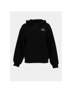 Sweat à capuche oversize logo polaris noir femme - Project X Paris