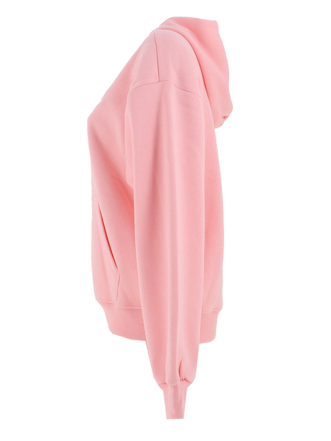 Sweat à capuche oversize logo polaris rose femme - Project X Paris