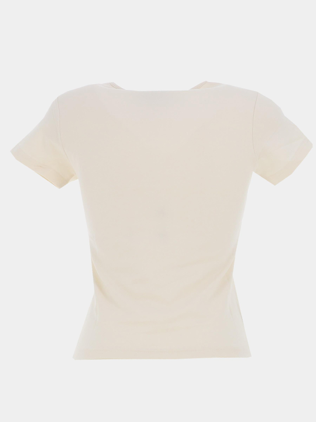 T-shirt logo polaris brodé beige femme - Project X Paris