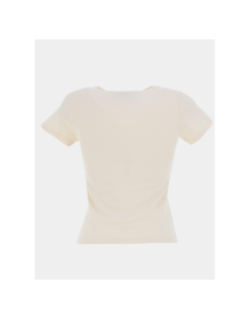 T-shirt logo polaris brodé beige femme - Project X Paris