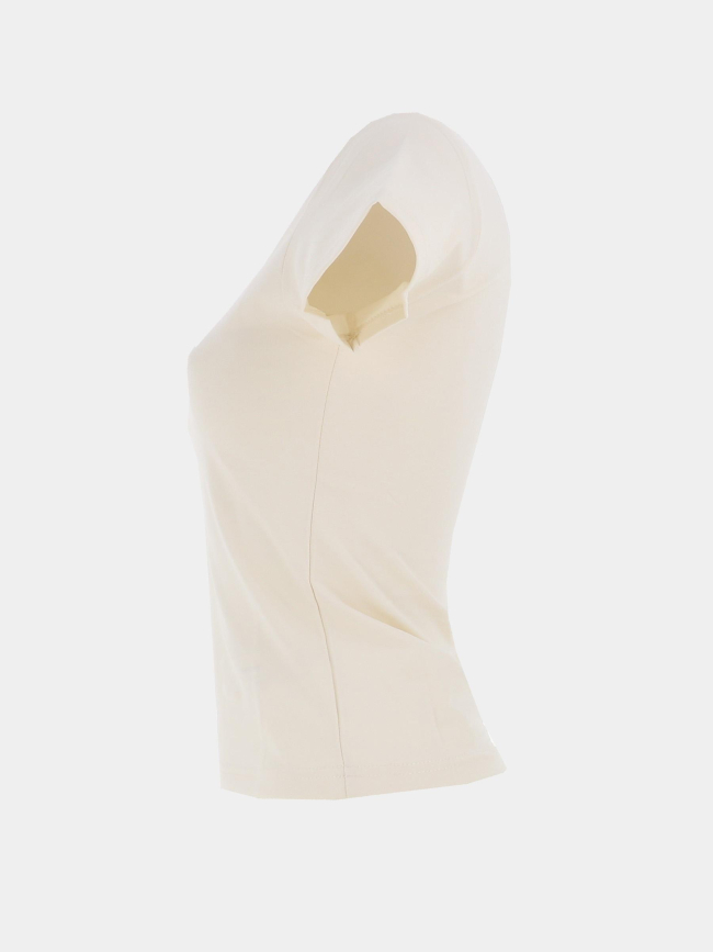 T-shirt logo polaris brodé beige femme - Project X Paris