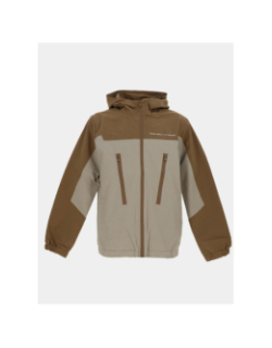 Veste à capuche zippé tech beige homme - Project X Paris