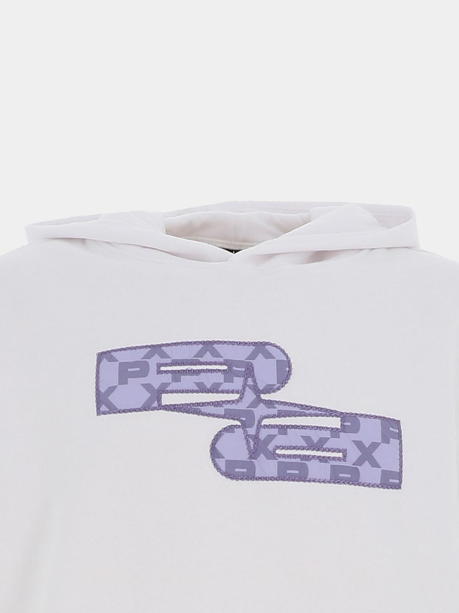 Sweat à capuche logo pxp blanc homme - Project X Paris