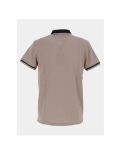Polo col zippé gadiel beige homme - Benson & Cherry