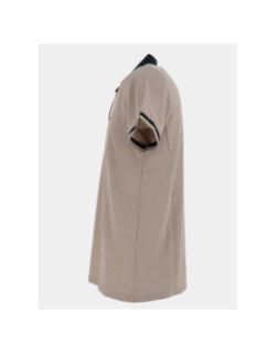 Polo col zippé gadiel beige homme - Benson & Cherry