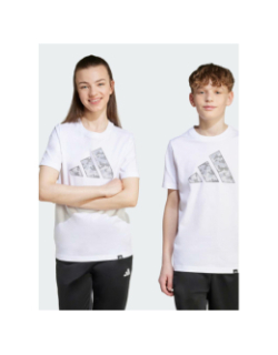 T-shirt à manches courtes j camo t blanc enfant - Adidas