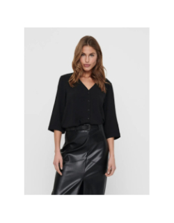 Blouse à manche 3/4 jdylion noir femme - JDY