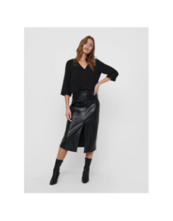 Blouse à manche 3/4 jdylion noir femme - JDY