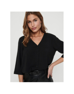 Blouse à manche 3/4 jdylion noir femme - JDY