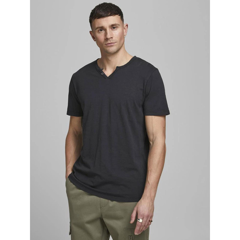 T-shirt col boutonné ben bleu marine homme - Jack & Jones