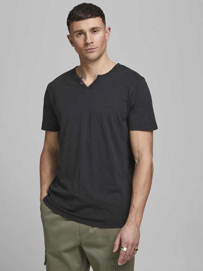 T-shirt col boutonné ben bleu marine homme - Jack & Jones
