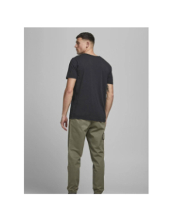 T-shirt col boutonné ben bleu marine homme - Jack & Jones