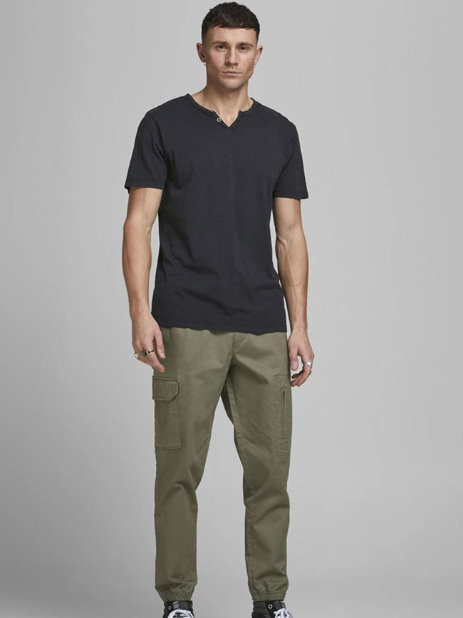 T-shirt col boutonné ben bleu marine homme - Jack & Jones