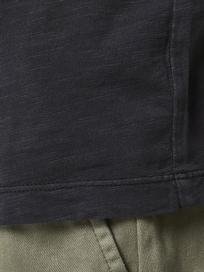 T-shirt col boutonné ben bleu marine homme - Jack & Jones