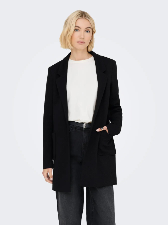 Manteau coatigan texturé onlbaker-nevara noir femme - Only