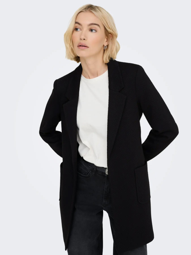 Manteau coatigan texturé onlbaker-nevara noir femme - Only