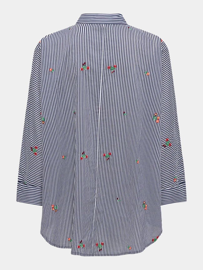 Chemise rayée à motif onlgrizzi balnc femme - Only