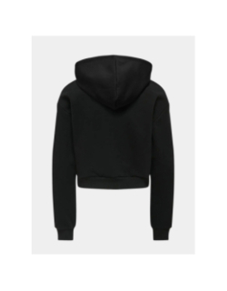 Sweat à capuche cooper life cœur noir fille - Only