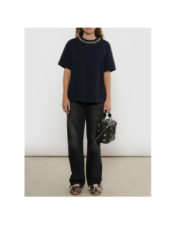 Jean low loose noir femme - Only