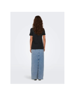 T-shirt à manches courtes onllucy noir femme - Only