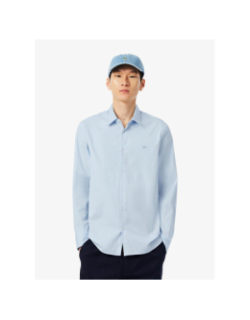 Chemise slim fit popeline stretch bleu ciel homme - Lacoste