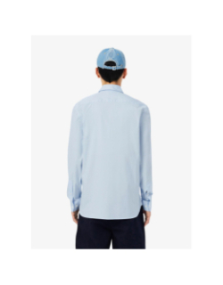 Chemise slim fit popeline stretch bleu ciel homme - Lacoste