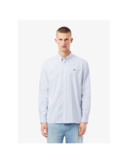 Chemise regular fit pinpoint rayée blanc homme - Lacoste
