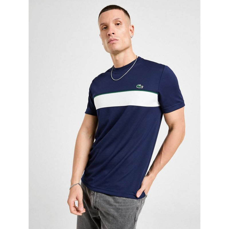T-shirt technique stretch capsule bleu marine homme - Lacoste