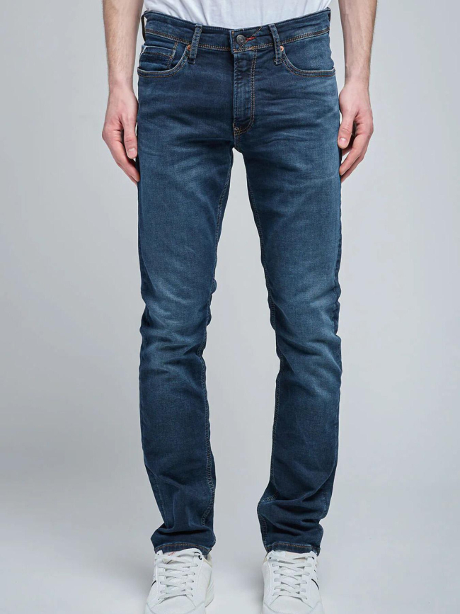 Jean droit reeple rock vintage dark bleu homme - Teddy Smith