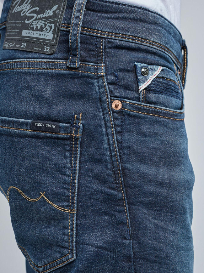 Jean droit reeple rock vintage dark bleu homme - Teddy Smith