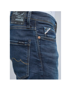 Jean droit reeple rock vintage dark bleu homme - Teddy Smith