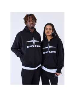 Sweat à capuche zippé logo polaris noir homme - Project X Paris