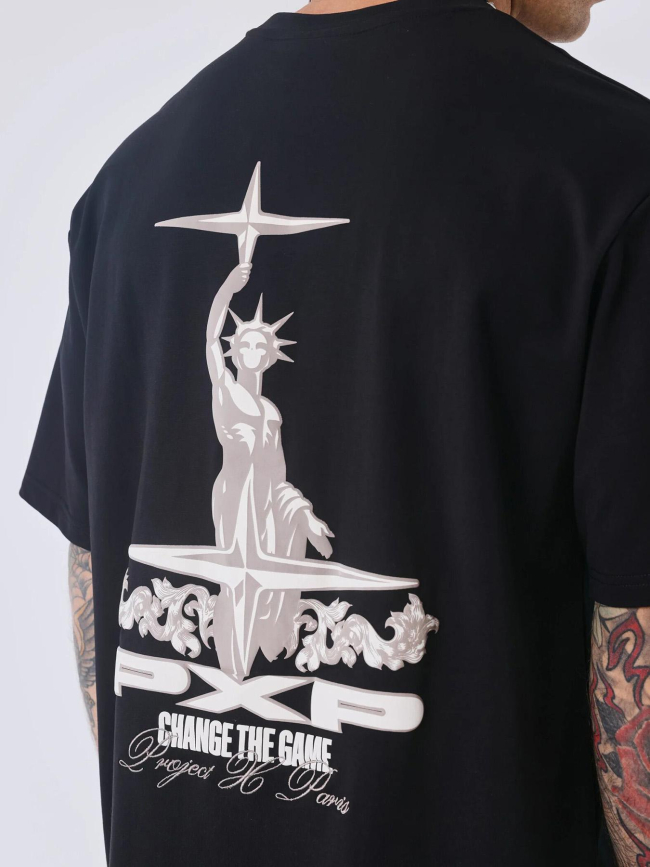 T-shirt déité noir homme - Project X Paris