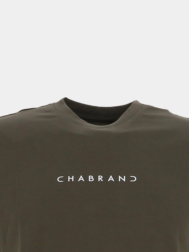 T-shirt à manches courtes kaki homme - Chabrand