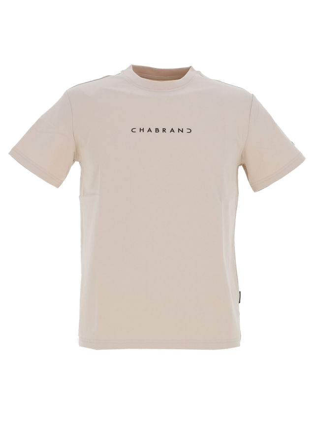 T-shirt à manches courtes beige homme - Chabrand