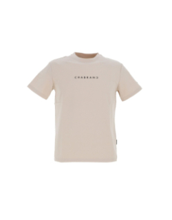 T-shirt à manches courtes beige homme - Chabrand