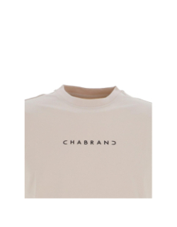 T-shirt à manches courtes beige homme - Chabrand
