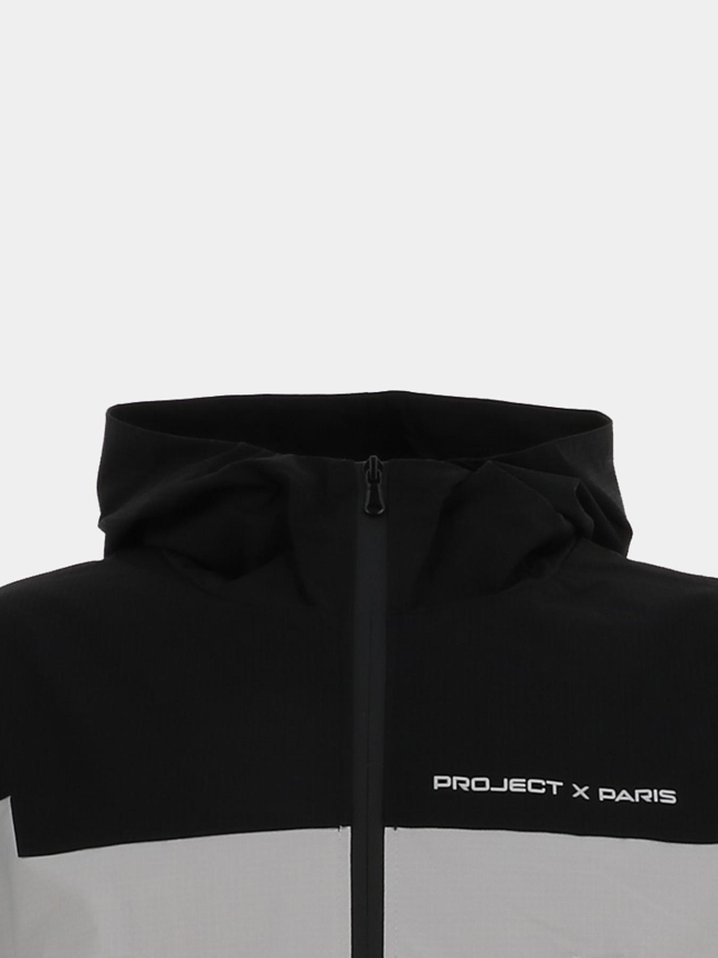 Veste à capuche zippée tech noir homme - Project X Paris