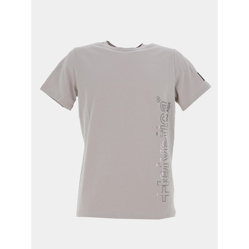 T-shirt à manches courtes hunter gris homme - Helvetica