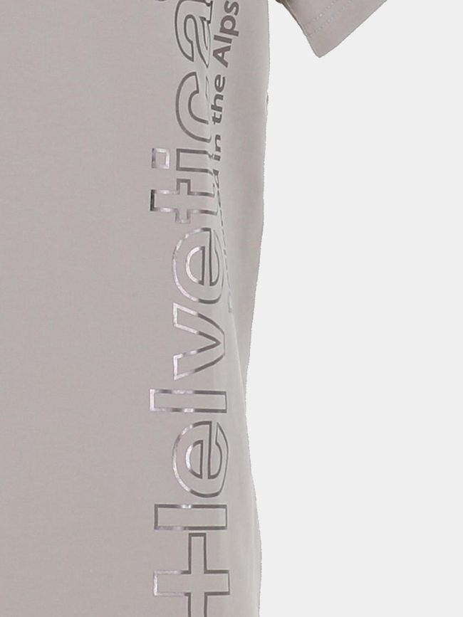 T-shirt à manches courtes hunter gris homme - Helvetica