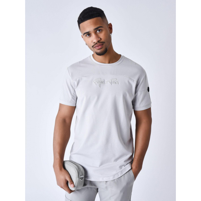 T-shirt technique à découpes blanc homme - Project X Paris