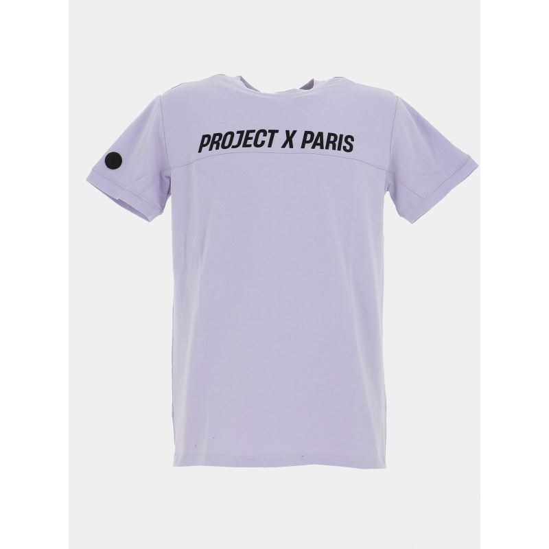 T-shirt à logo relief violet homme - Project X Paris