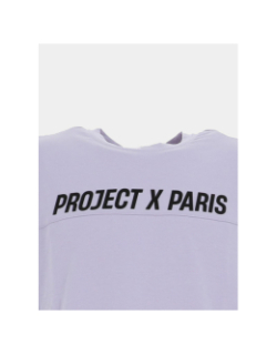 T-shirt à logo relief violet homme - Project X Paris